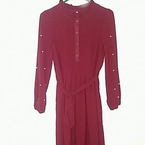 Modest maxi nursing dress